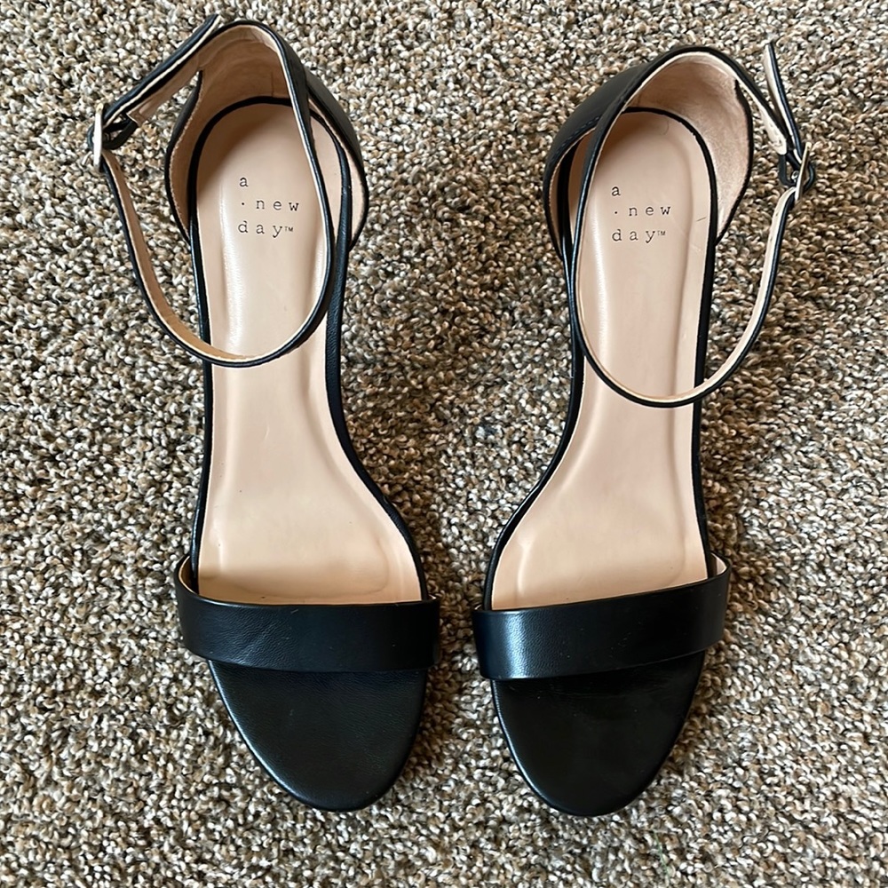 A New Day Black High Heels